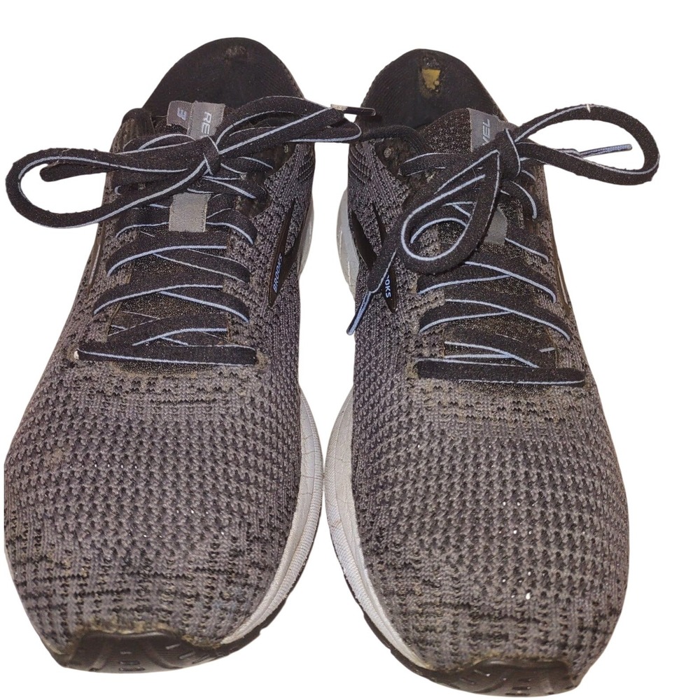 Brooks Revel 3 Womens Running Shoes Black Grey Knit 1203021B032 Size 9.5 B - Picture 3 of 9